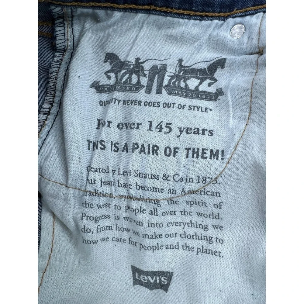 Levis 511 Jeans Mens 28x30 Blue Slim Straight Stretch Denim Medium Wash Pants